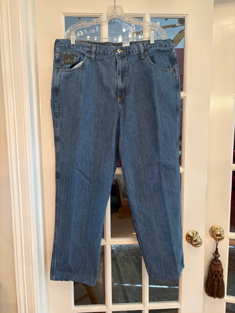 Relaxed Fit Men's Jeans in Classic Denim Blue